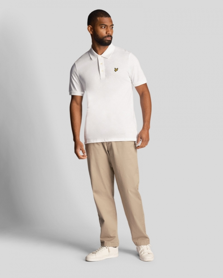 Slub Polo Shirt 626 WHITE