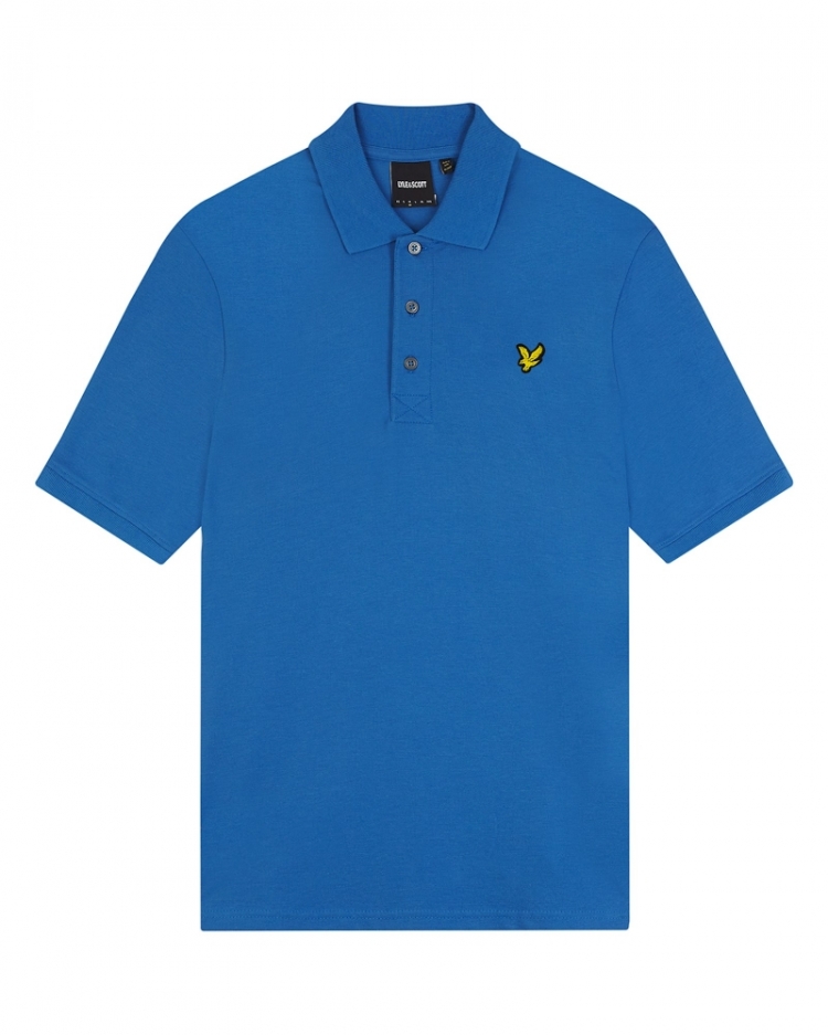 Plain Polo Shirt W584 SPRING BLU