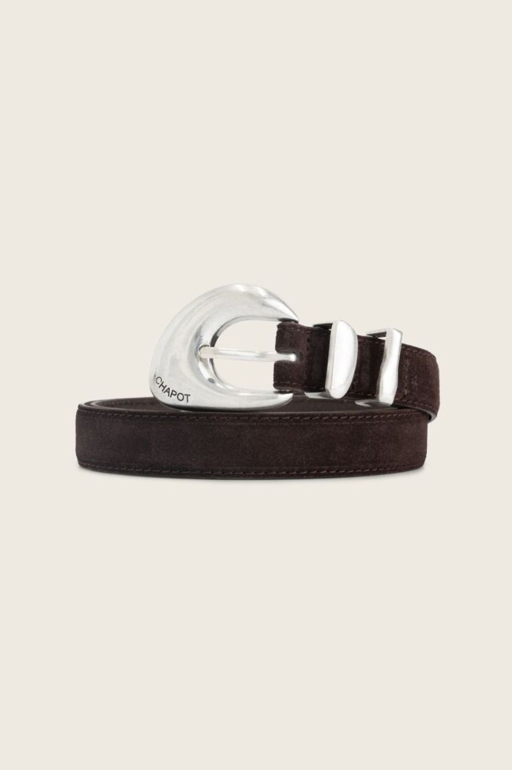 Precious Pebble Belt Suede Cocoa
